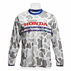 HONDA Camo Long Sleeve Jersey Shirt MX Motocross‎ Racing Team Official L